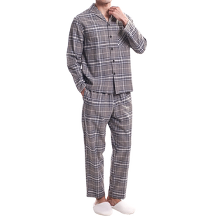 贝佳人男士棉柔保暖家居服套装秋衣睡衣男秋季新款BM54703