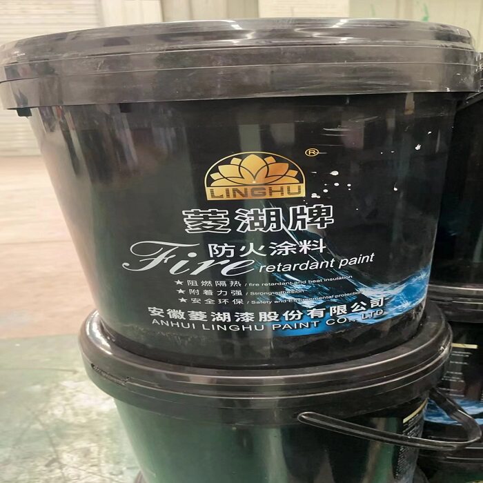 菱湖水性室内膨胀型钢结构防火涂料20公斤白色中灰防火涂料