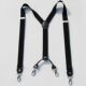 带配饰男女通用吊带夹 豪华商务型吊裤 四夹挂扣背带 英伦风背带夹