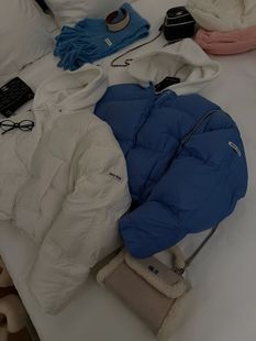 GOD财神2025秋冬新款 韩国东大门帽子可脱卸圆领羽绒服外套女