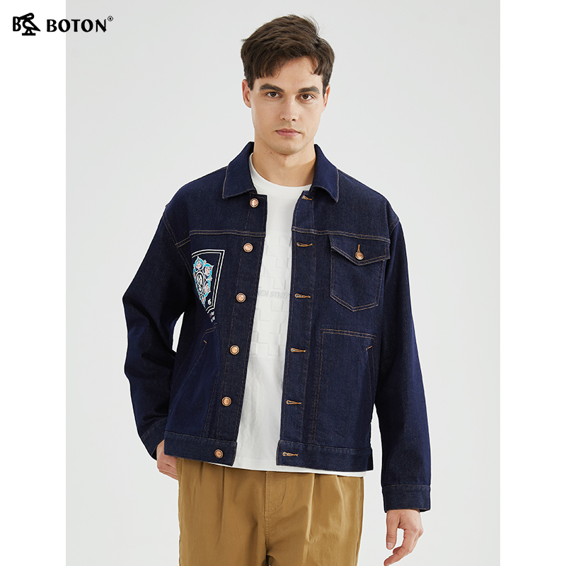 波顿2025春季新款牛仔外套