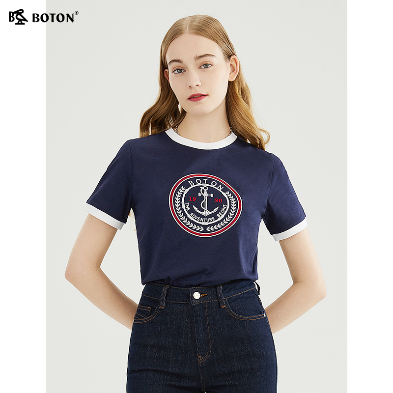 波顿短袖都市常规休闲