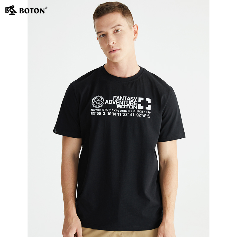 预售波顿男装短袖圆领恤衫