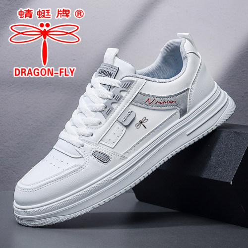 蜻蜓牌男士小白板鞋男休闲鞋子