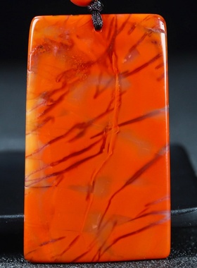 凉山原石保佑平安挂件南红玛瑙