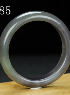 天然新疆和田玉手镯玉石手镯扁条圆条镯平安镯 E85号 55mm