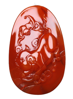 四川南红吊坠蝶逸男女