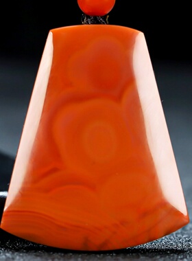 蝶逸凉山原石平安挂件南红玛瑙