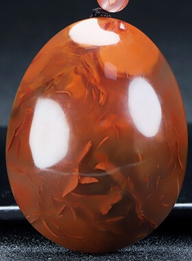 蝶逸凉山原石平安挂件南红玛瑙