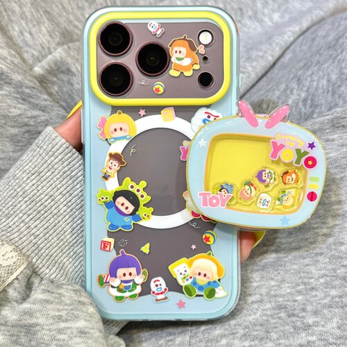 镂空玩具总动员头套南瓜透女孩磁吸支架适用于iphone18promax苹果17手机壳15新款16pro女17pm二合一硅胶防摔