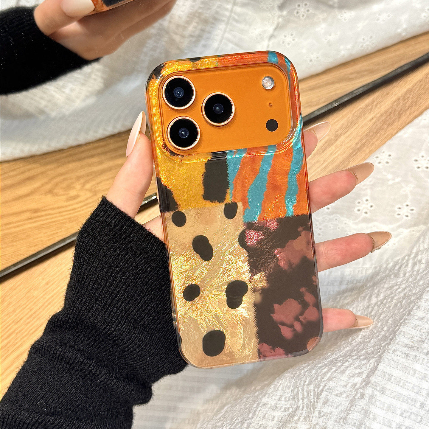 美拉德风条纹撞色拼接豹纹格子适用于iphone17promax苹果14手机壳15新款16pro女13锡纸纹17pm双层硅胶防摔套,3C数码配件,手机保护套/壳,淘宝优惠券,粉丝福利购,淘宝优惠卷