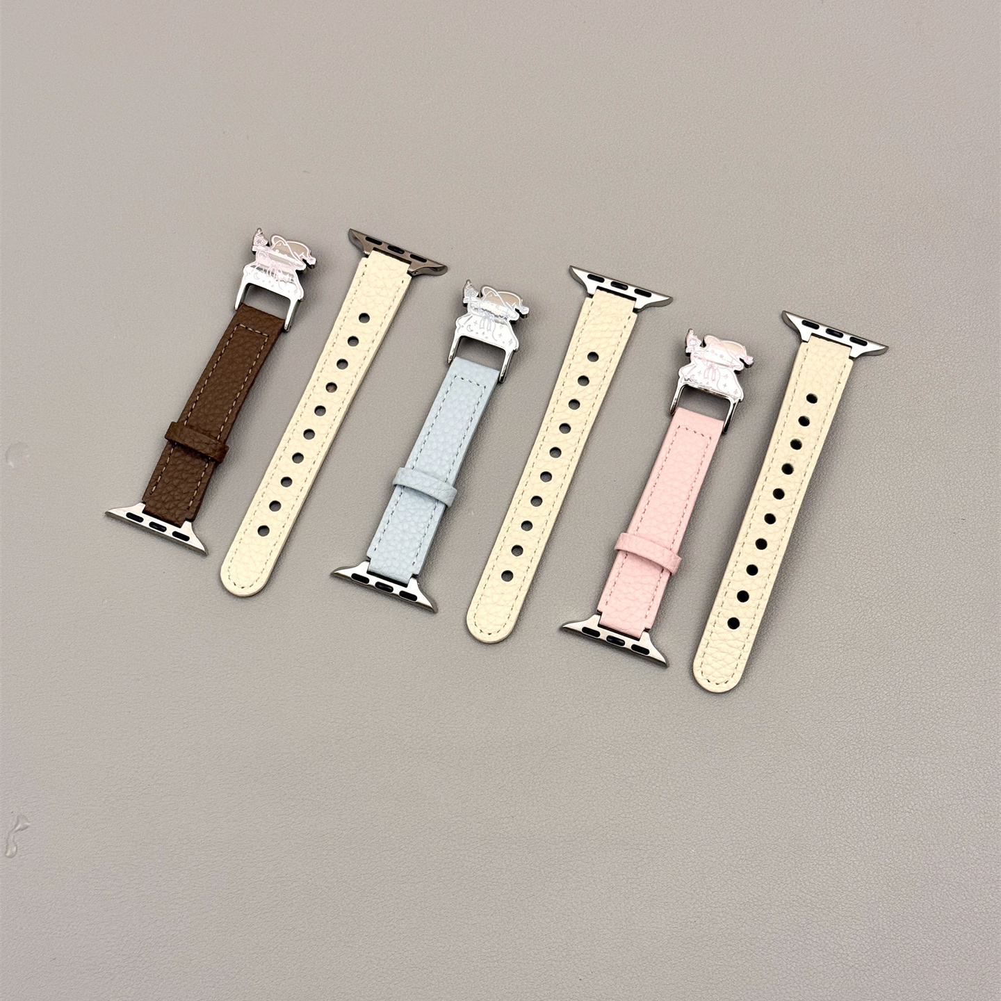 可爱金属魔法猫咪皮质表带适用iwatch11苹果手表applewatch9高级感s10秋冬季Ultra23新款45SE简约s9女款s6