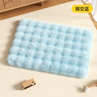 ⭐[Мягкая, теплая, удобная и приятная для кожи] Бархатная подушка Bubble Rabbit — прозрачный небесно-голубой [нескользящая утолщенная версия PRO на спине]