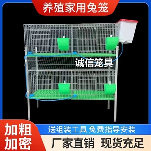 兔笼养殖兔笼子家用大号铁丝网自动清粪加密兔子笼子产笼宠物兔窝