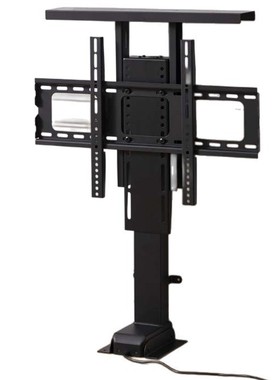 Single leg TV stand remote control electric lift living room