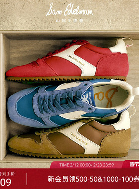 虞书欣同款SAM EDELMAN山姆爱德曼春薄底红白德训休闲赛车鞋ZARIA