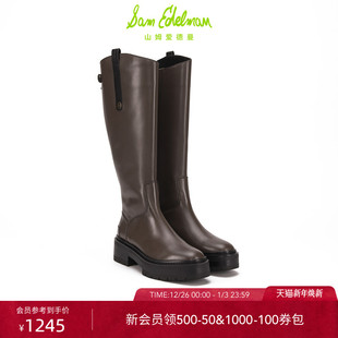 虞书欣同款 EDELMAN山姆爱德曼高筒靴女超模骑士靴长靴LAVINIA SAM