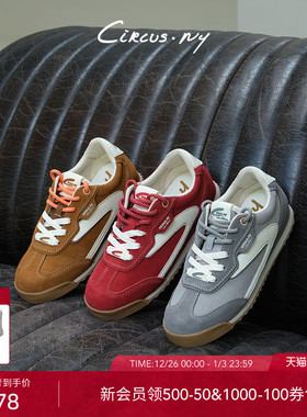 SAM EDELMAN山姆爱德曼25新跨年红休闲双鞋带赛车鞋CIRCUS ESME