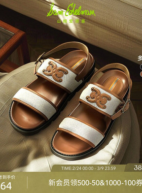 SAM EDELMAN山姆爱德曼夏一字式勃肯鞋厚底增高平跟凉鞋女鞋DELIA