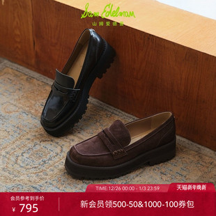 REMY 女鞋 SAM EDELMAN山姆爱德曼秋复古厚底便士乐福一脚蹬单鞋