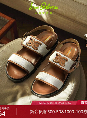 SAM EDELMAN山姆爱德曼夏一字式勃肯鞋厚底增高平跟凉鞋女鞋DELIA