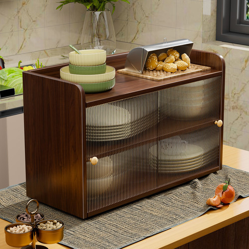 厨房碗碟收纳架家用餐桌台面碗柜