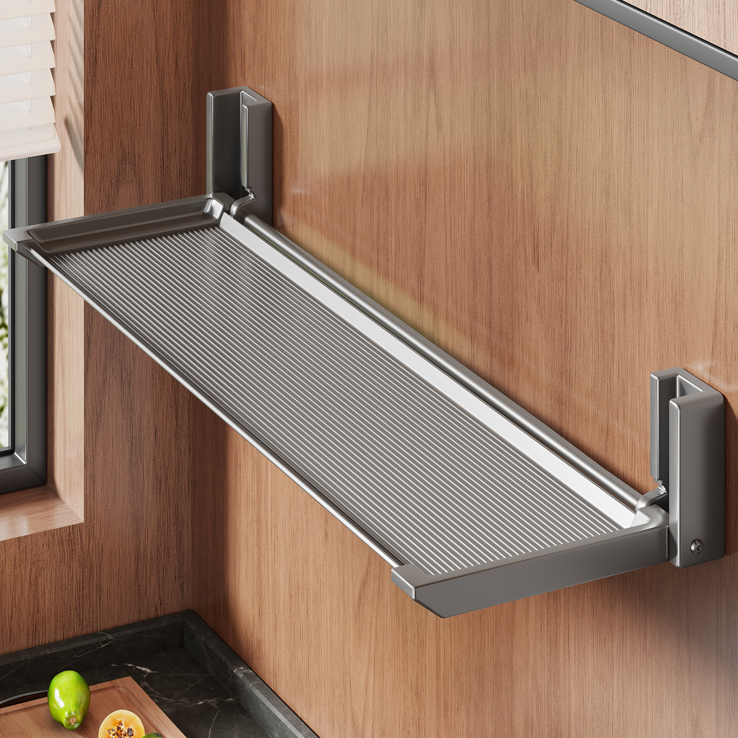 备菜置物架厨房可折叠壁挂收纳架