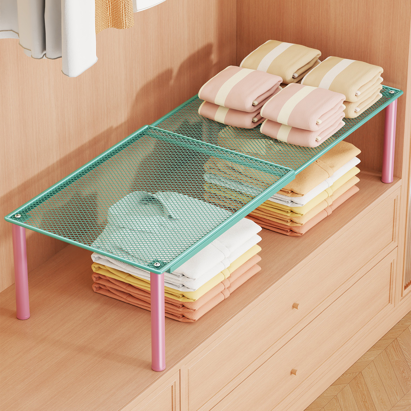 衣柜分层置物架宿舍柜内分层