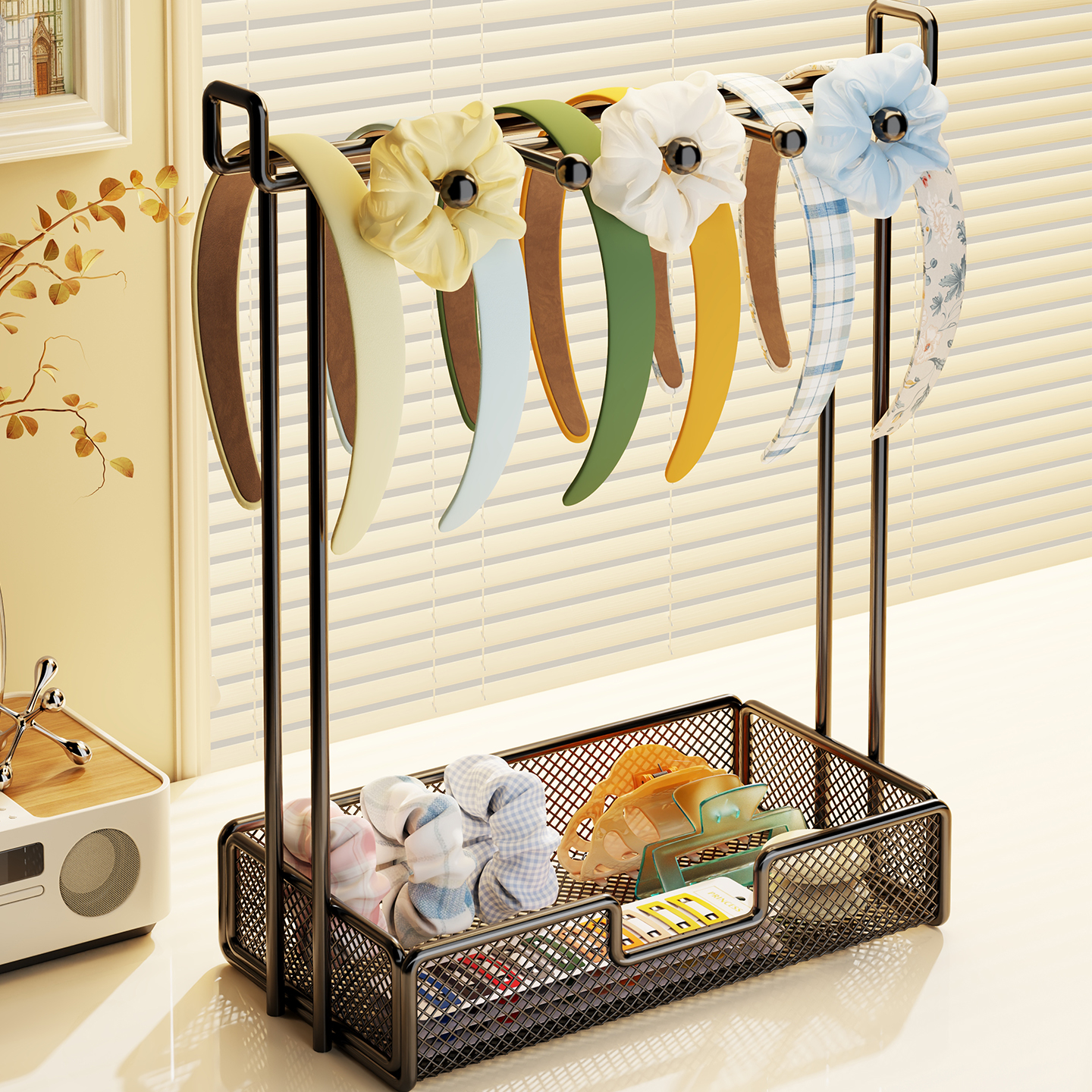 桌面发饰收纳盒发圈整理神器