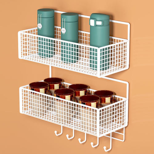 厨房壁挂式置物架不锈钢