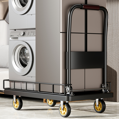 【承重耐磨】带护栏拉货小推车