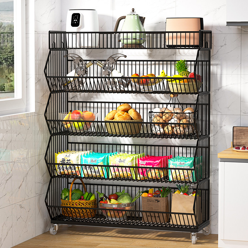 厨房置物架落地多层蔬菜收纳架家用多功能锅具架子可移动储物货架,厨房/烹饪用具,厨房置物架/置物柜/角架,淘宝优惠券,粉丝福利购,淘宝优惠卷