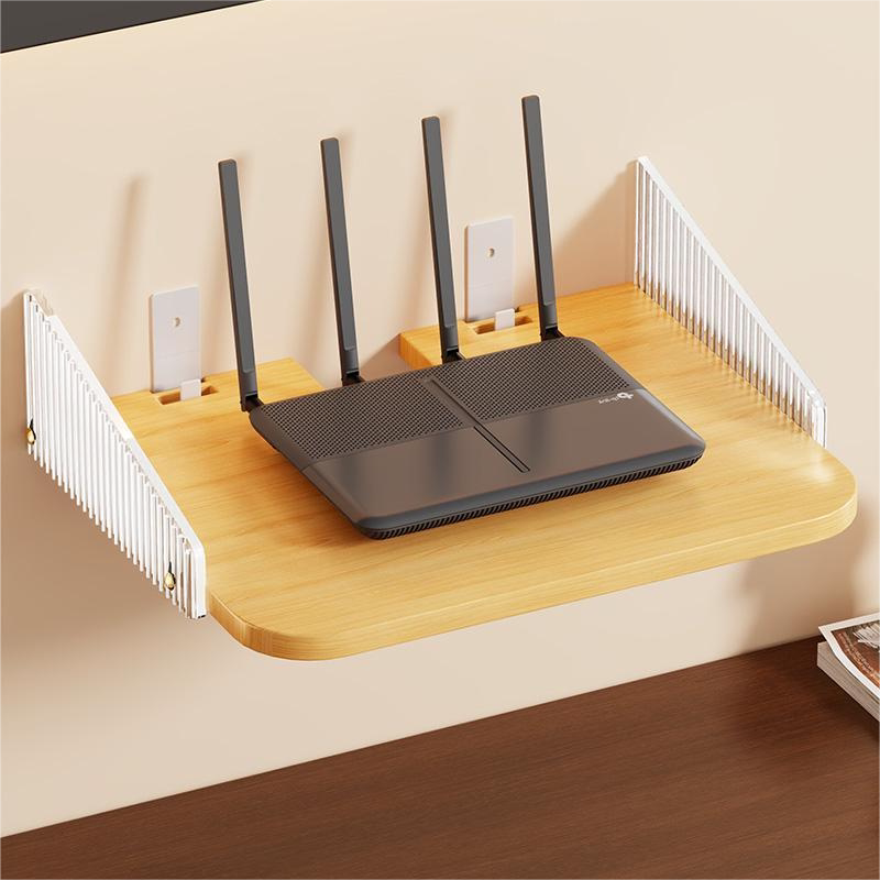 投影仪支架路由器置物架上墙神器机顶盒壁挂式支架固定器支撑托架wifi放置架免打孔家用客厅卧室多功能收纳架