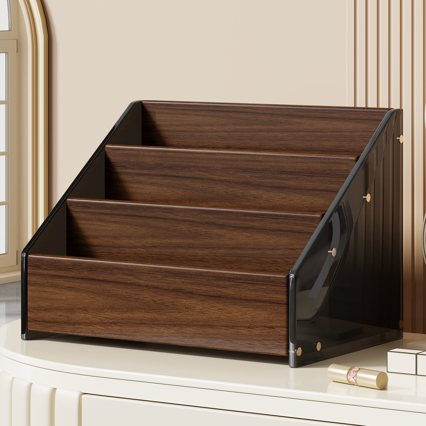 亚克力桌面上化妆品置物架