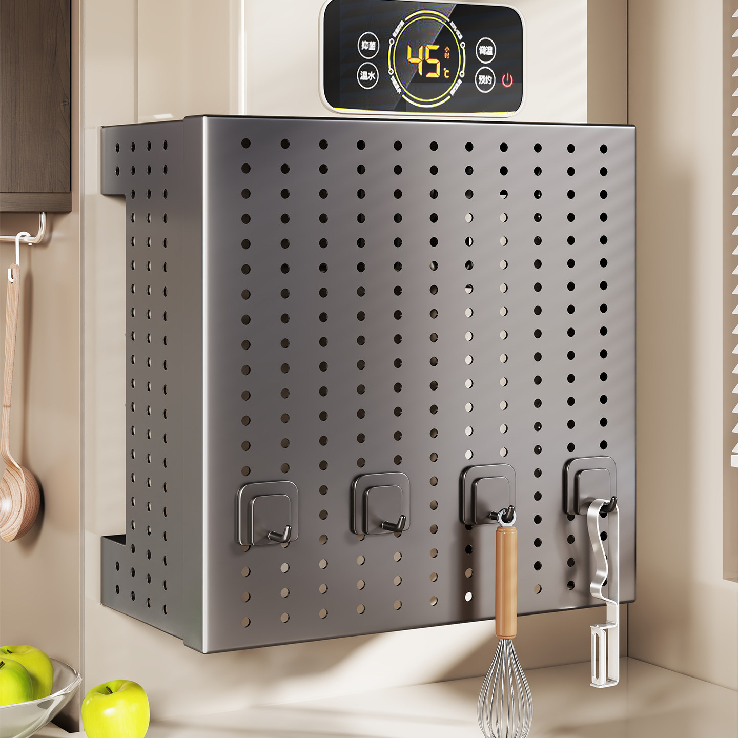 热水器遮挡罩厨房燃气管道装饰挡板天然气炉遮丑神器洞洞板置物架,厨房/烹饪用具,厨房墙壁置物架/厨房墙壁挂架,淘宝优惠券,粉丝福利购,淘宝优惠卷