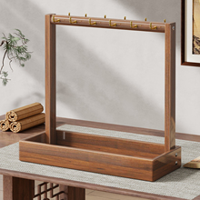 毛笔架中式实木挂毛笔的笔托架书房桌面悬挂式毛笔挂架书桌上文房四宝书法摆件收纳架初学者专用挂毛笔的笔架