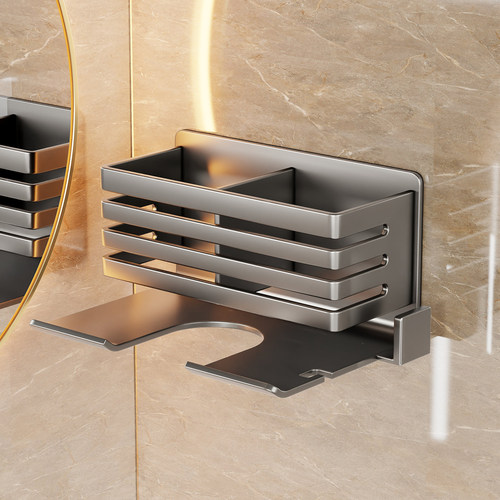 吹风机置物架免打孔卫生间收纳