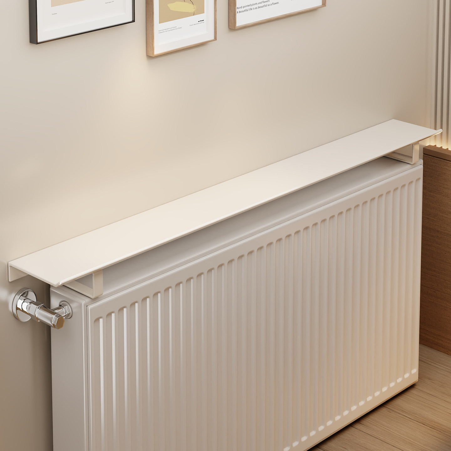 家用暖气片置物架挡板老式防尘墙上方隔板装饰遮挡罩新款遮丑神器,收纳整理,暖气片置物架,淘宝优惠券,粉丝福利购,淘宝优惠卷