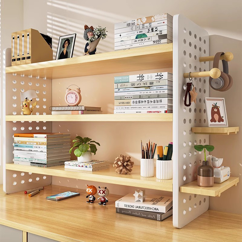 桌面洞板置物架书上多层籍