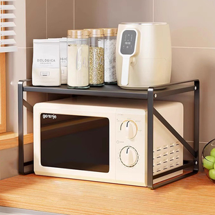 微波炉置物架厨房台面多层烤箱电饭煲分层架家用桌面碗具收纳神器