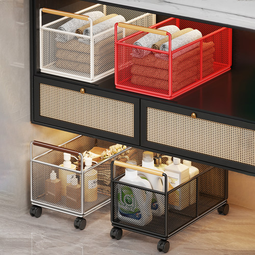 浴室柜下置物架卫生间收纳筐