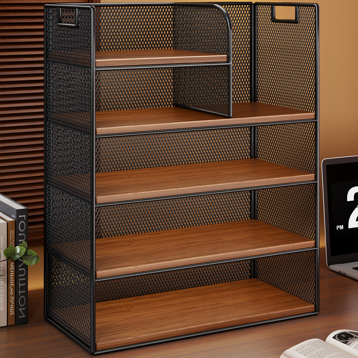 桌面书架书桌简易书本收纳架