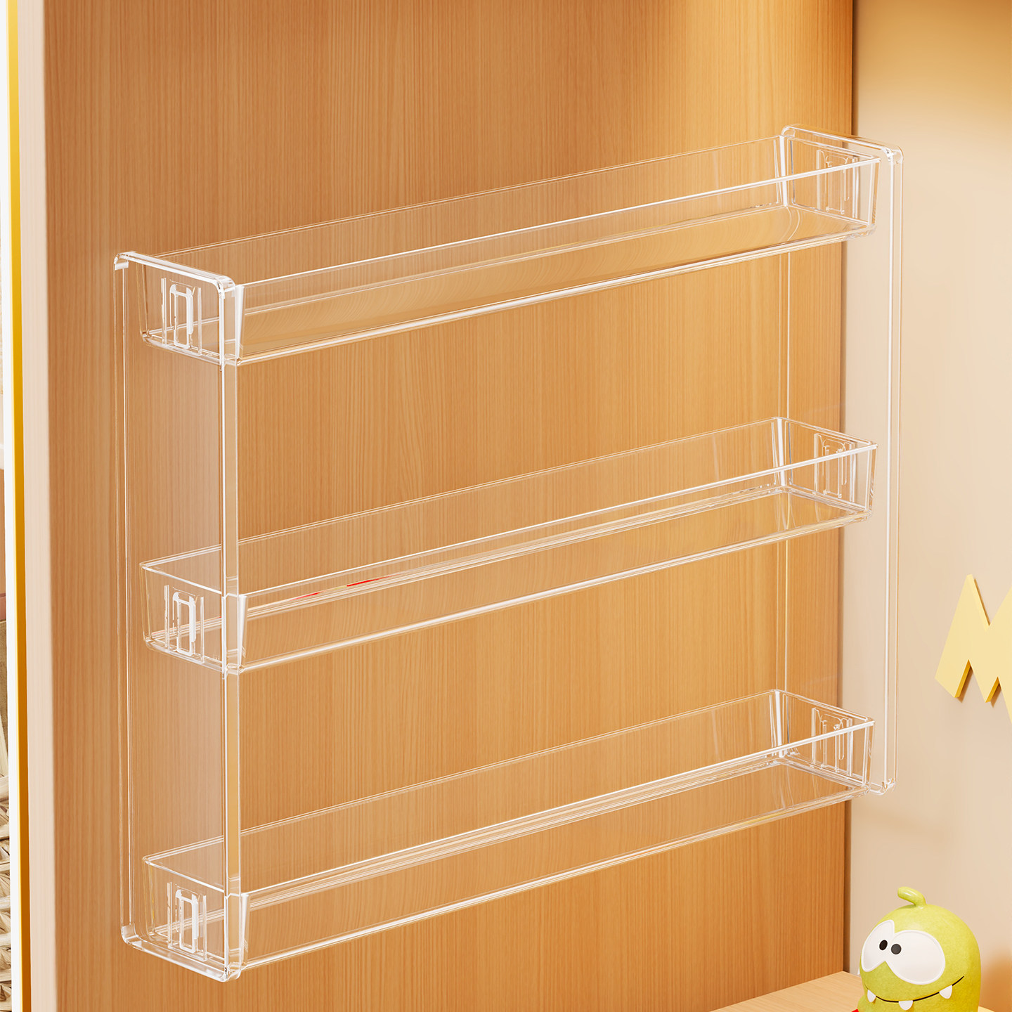 墙上吧唧展示架宿舍周边阶梯收纳亚克力多层置物架谷子谷美展示架,收纳整理,桌面收纳盒,淘宝优惠券,粉丝福利购,淘宝优惠卷