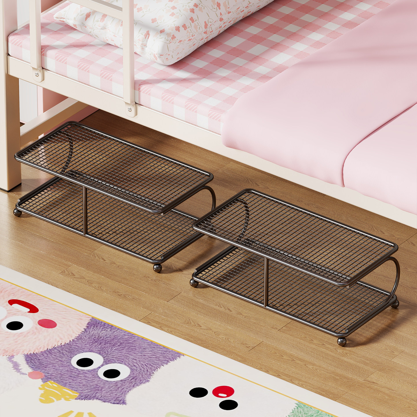 宿舍床下鞋子收纳架床底鞋架大学生寝室小型鞋柜置物架分层拖鞋架,收纳整理,鞋子收纳架,淘宝优惠券,粉丝福利购,淘宝优惠卷