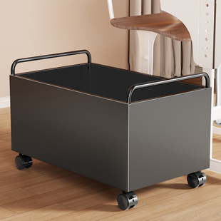 书本收纳箱高中生教室用桌下装书箱带轮小推车可移动书包置物架子