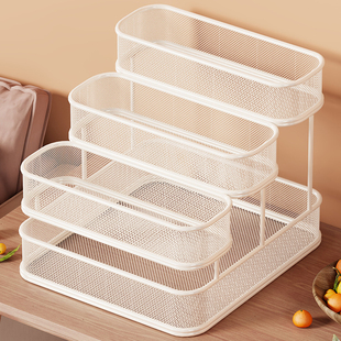 桌面置物架阶梯式简约水杯整理办公室茶包杯子收纳水吧茶具展示架