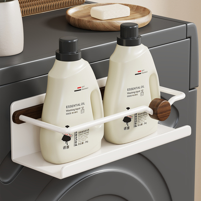 实木洗衣机置物架卫生间