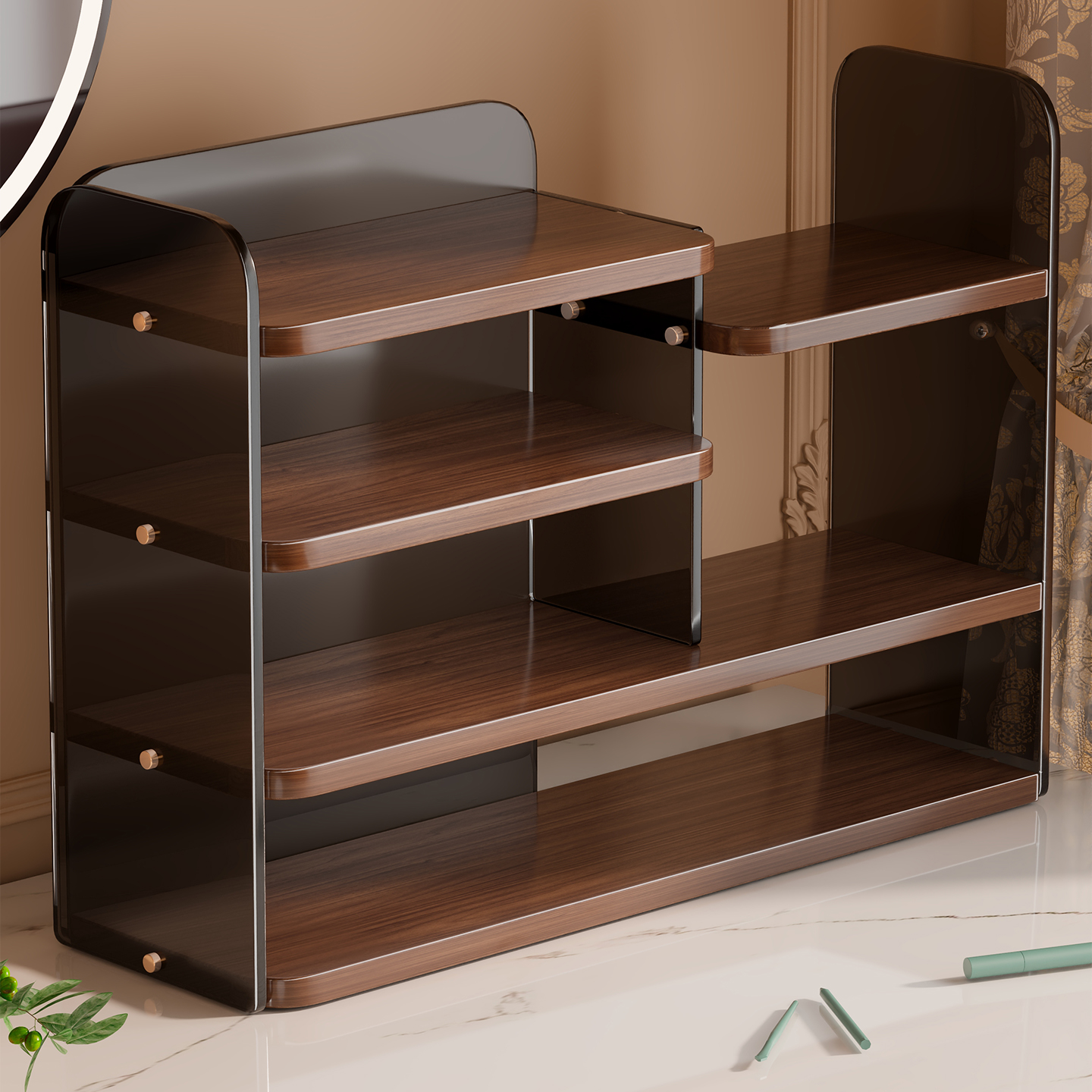 桌面高级感化妆品收纳盒