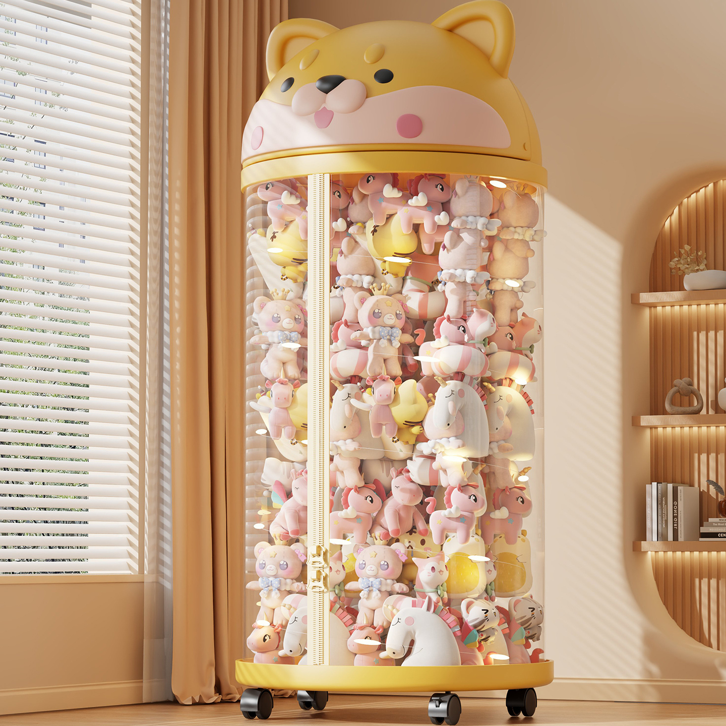 娃娃收纳桶家用毛绒玩具收纳神器