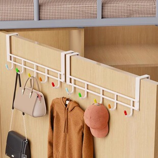 门后置物架卧室门背后衣帽架卫生间门上挂架宿舍柜门免打孔挂衣架